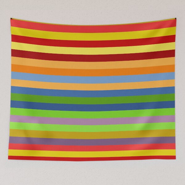 Item preview, Horizontal stripes in tango icon palette designed and sold by Becky Hunter.
