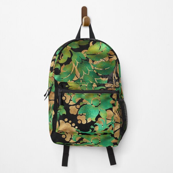 Item preview, Jungle Floral Batik (Green and Gold) designed and sold by murkyswamp.