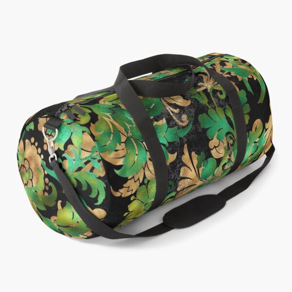 Item preview, Jungle Floral Batik (Green and Gold) designed and sold by murkyswamp.