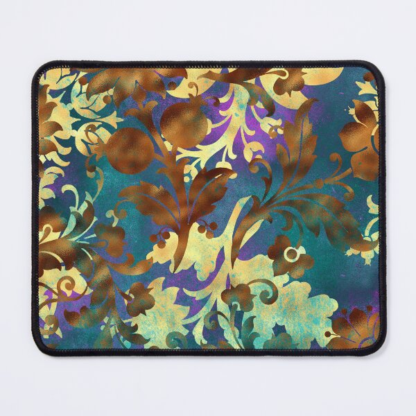 Item preview, Jungle Floral Batik (Brown and Gold) designed and sold by murkyswamp.