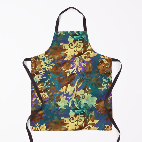 Item preview, Jungle Floral Batik (Brown and Gold) designed and sold by murkyswamp.