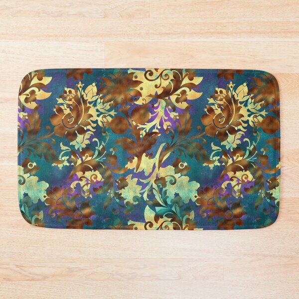 Item preview, Jungle Floral Batik (Brown and Gold) designed and sold by murkyswamp.