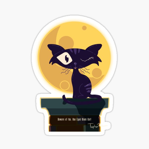Item preview, Beware of the one eyed black cat designed and sold by IFMTopherAdam.