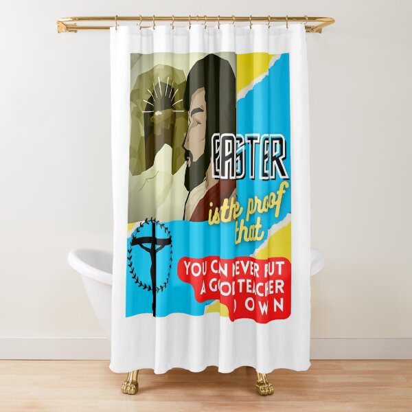 cheap easter shower curtains