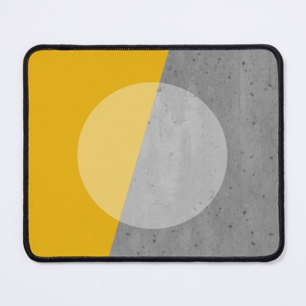 Item preview, A circle on golden yellow and concrete gray designed and sold by Ninaeva.