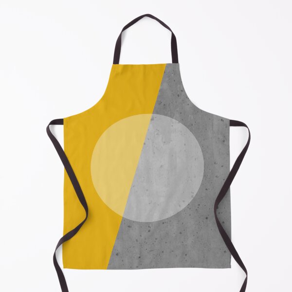 Item preview, A circle on golden yellow and concrete gray designed and sold by Ninaeva.