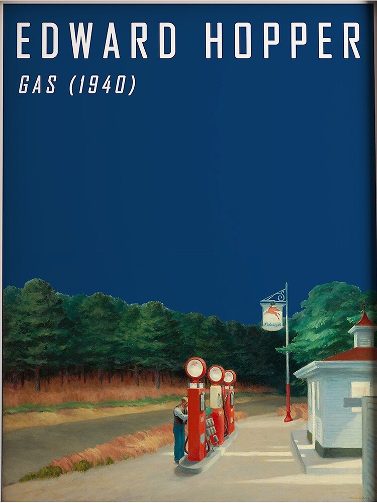 "Hopper Gas Station" Poster by kaidokinganimal Redbubble