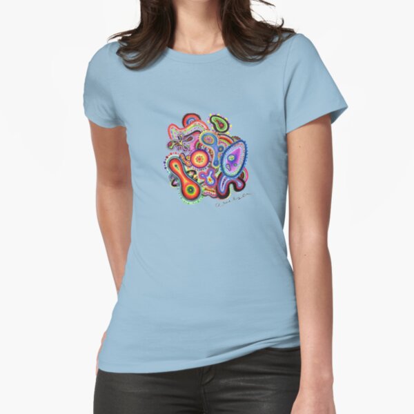 Amoeba Art Fitted T-Shirt
