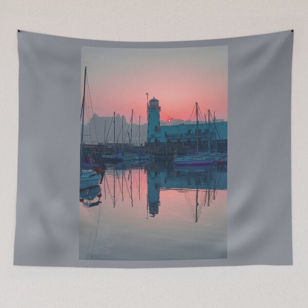 Item preview, Scarborough Lighthouse Sunset Portrait  designed and sold by Alisonchambers2.