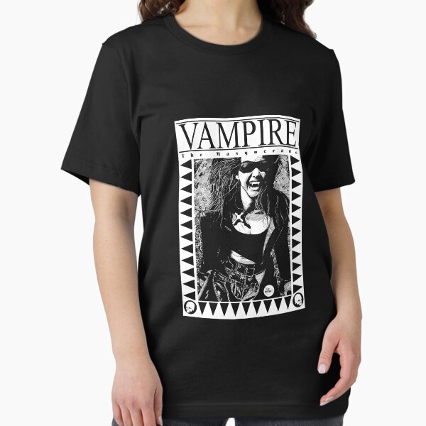 Item preview, Retro Vampire The Masquerade Fitted T-Shirt designed and sold by Joanroger446.