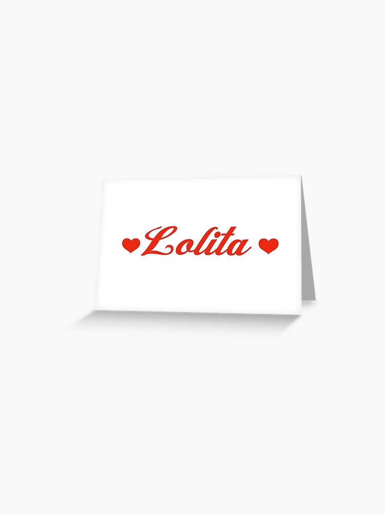 Lolita Red Definition | Greeting Card