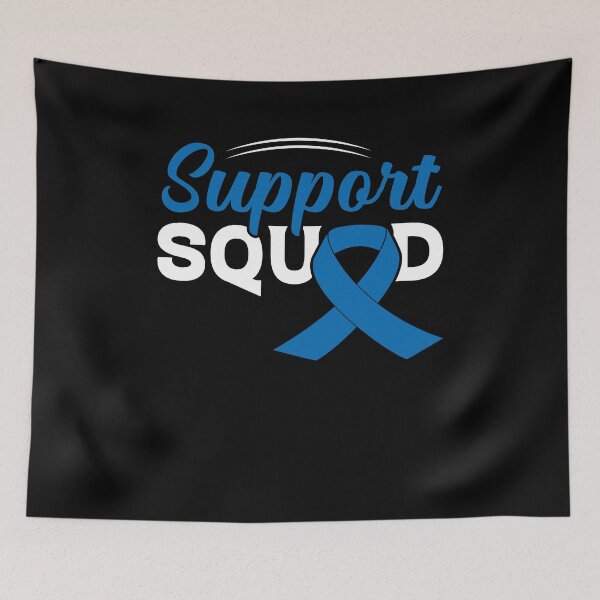Item preview, Colon Cancer Support Squad Shirt, Blue Ribbon Shirt, Colon Cancer Fighter Shirt, Colorectal Cancer Month Shirt, Colon Cancer Awareness Shirt designed and sold by aymob.