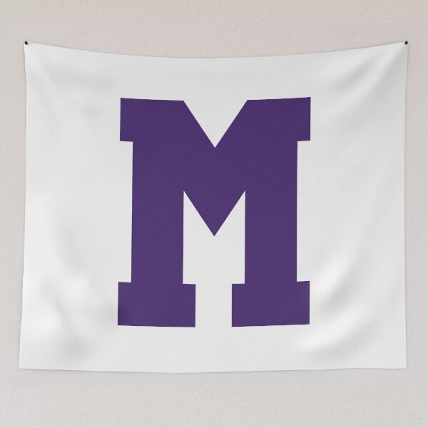 Item preview, Alphabet, Purple M, Sports letter M designed and sold by TheCultStuff.