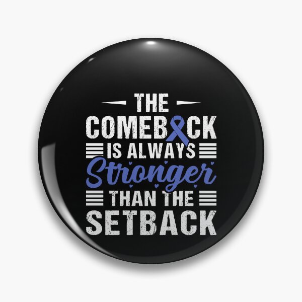 Item preview, Colon Cancer Shirt, The Comeback Is Always Stronger Than The Setback Shirt, Colorectal Cancer Tee, Blue Ribbon Shirt, Colon Cancer Survivor designed and sold by aymob.