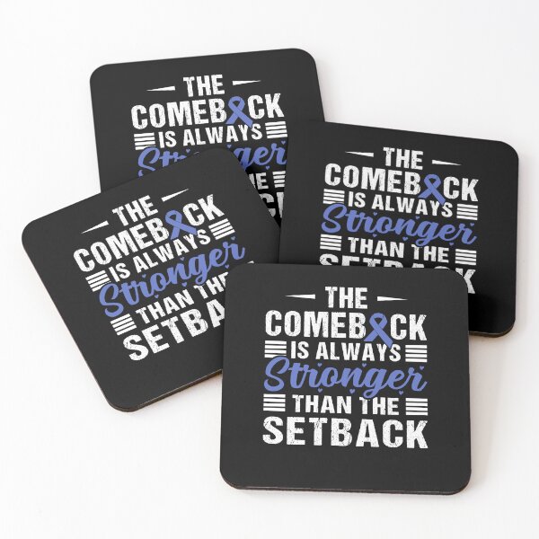Item preview, Colon Cancer Shirt, The Comeback Is Always Stronger Than The Setback Shirt, Colorectal Cancer Tee, Blue Ribbon Shirt, Colon Cancer Survivor designed and sold by aymob.