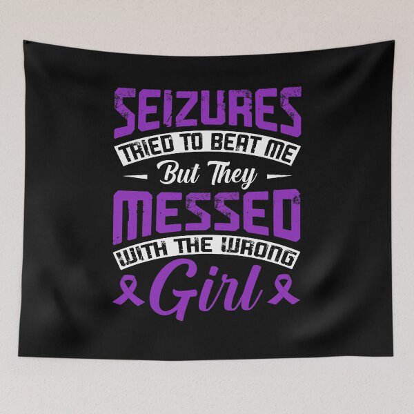Item preview, Seizures Tried To Beat But They Messed With The Wrong Girl Shirt, Epileptic Girl Shirt, Neurological Disorder Tee, Epilepsy Awareness Shirt designed and sold by aymob.
