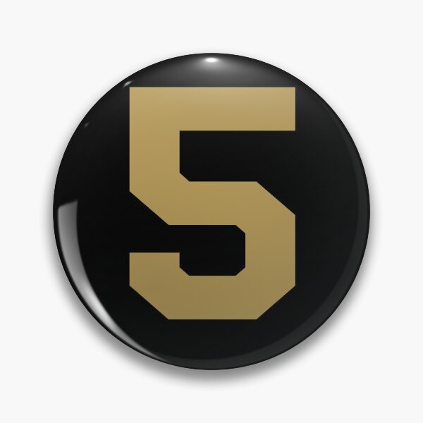 Item preview, Number 5, Gold five, Sports number 5 designed and sold by TheCultStuff.