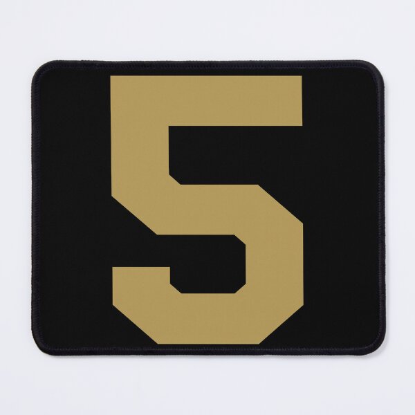 Item preview, Number 5, Gold five, Sports number 5 designed and sold by TheCultStuff.