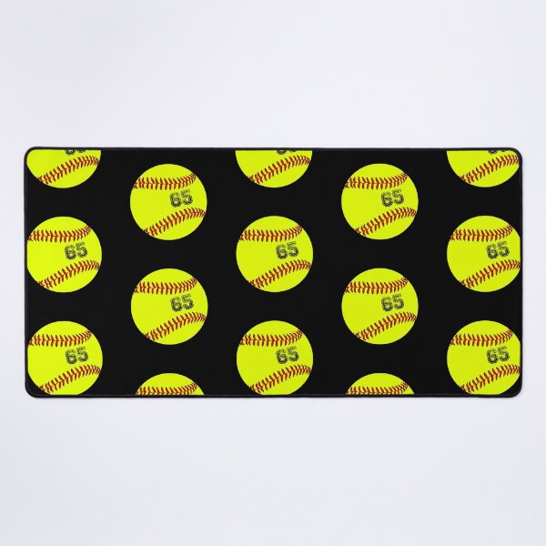 Item preview, Softball ball number 65, sixty five designed and sold by TheCultStuff.