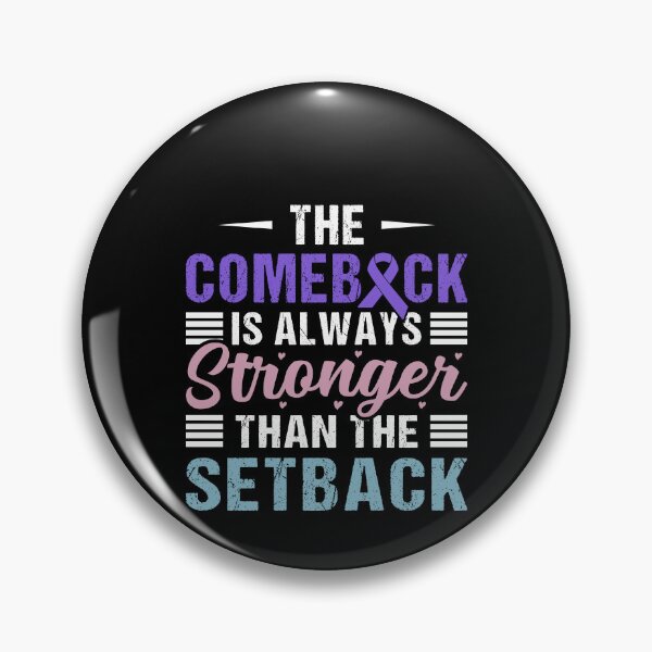 Item preview, Thyroid Cancer Shirt, The Comeback is Always Stronger Than The Setback Shirt, Purple Teal & Pink Ribbon Shirt, Thyroid Cancer Survivor Shirt designed and sold by aymob.