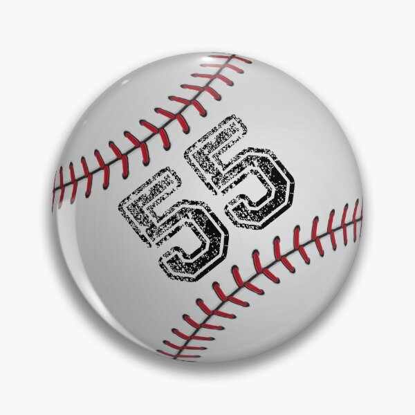 Artikelvorschau, Baseballball Nummer 55, fünfundfünfzig entworfen und verkauft von TheCultStuff.