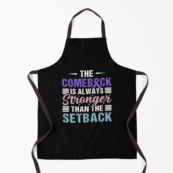Item preview, Thyroid Cancer Shirt, The Comeback is Always Stronger Than The Setback Shirt, Purple Teal & Pink Ribbon Shirt, Thyroid Cancer Survivor Shirt designed and sold by aymob.