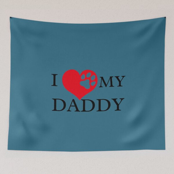 Item preview, I love my Daddy – Paw prints on heart designed and sold by The-Muse.
