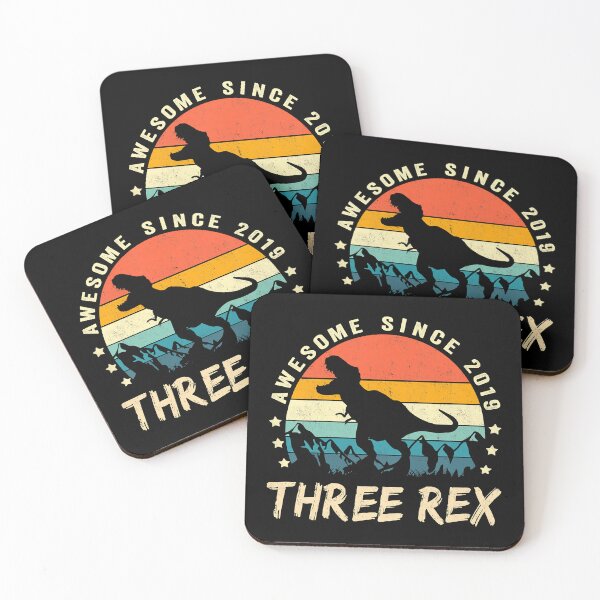 Item preview, Kids Three Rex 3rd Birthday Gifts Third Dinosaur 3 Year Old designed and sold by NomotoSicuko.