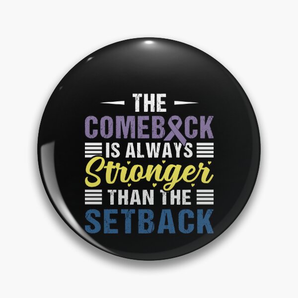 Item preview, Bladder Cancer Shirt, The Comeback is Always Stronger Than The Setback Shirt, Blue Purple Ribbon Awareness Shirt, Bladder Cancer Survivor designed and sold by aymob.