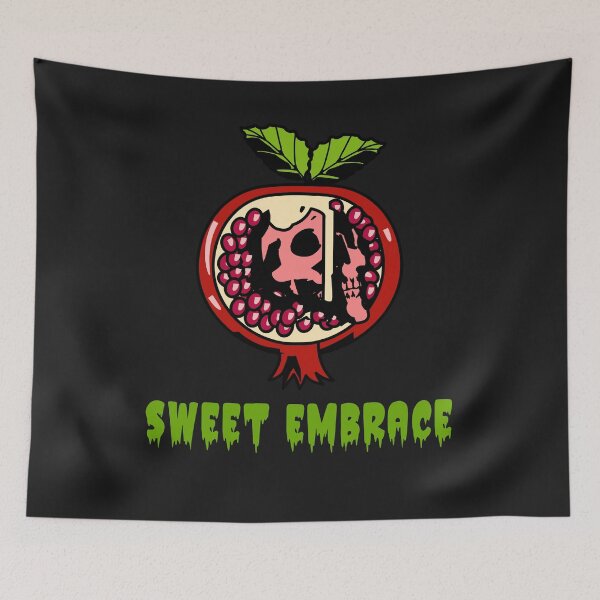 Item preview, Sweet embrace of Fruit, skull in pomegranate designed and sold by MindBlownWill.