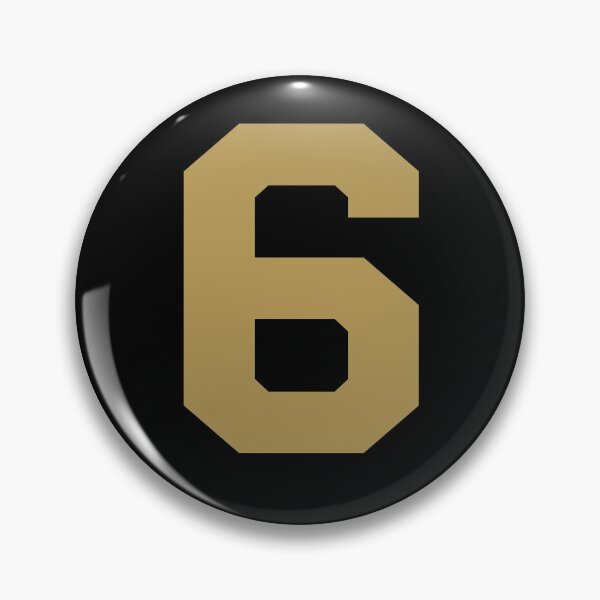 Item preview, Number 6, Gold six, Sports number 6 designed and sold by TheCultStuff.