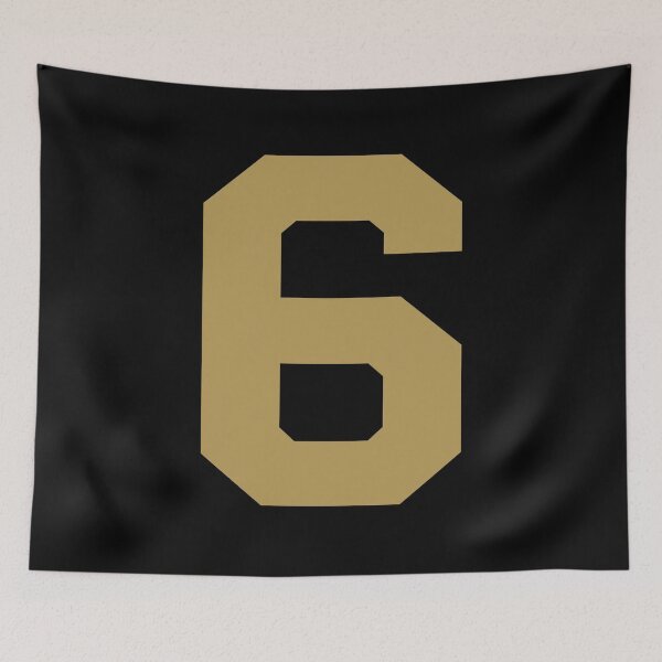 Item preview, Number 6, Gold six, Sports number 6 designed and sold by TheCultStuff.