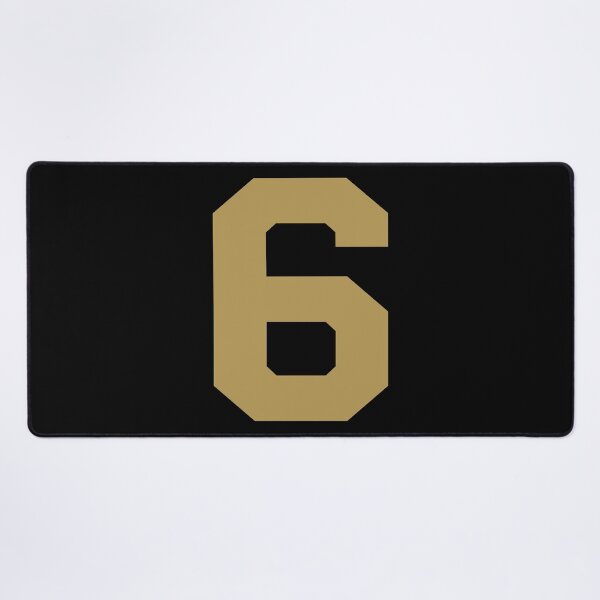 Item preview, Number 6, Gold six, Sports number 6 designed and sold by TheCultStuff.