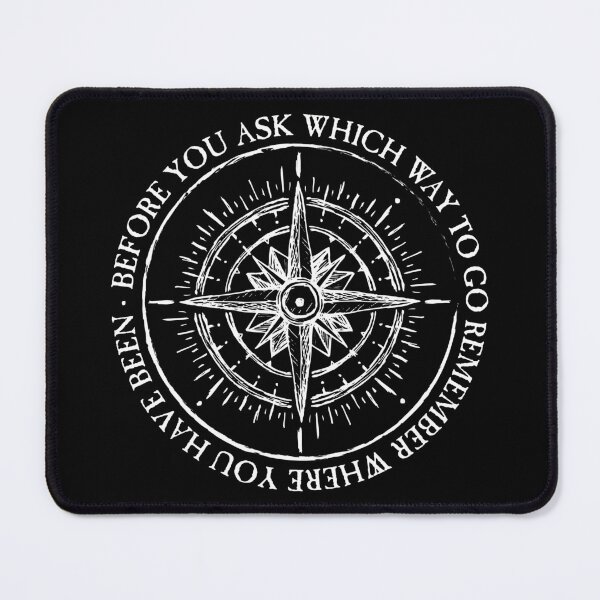 Item preview, Before You Ask Which Way To Go Compass Inspiration Quote designed and sold by designandclouds.