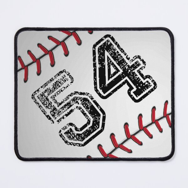Item preview, Baseball ball number 54, fifty four designed and sold by TheCultStuff.