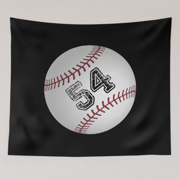 Item preview, Baseball ball number 54, fifty four designed and sold by TheCultStuff.