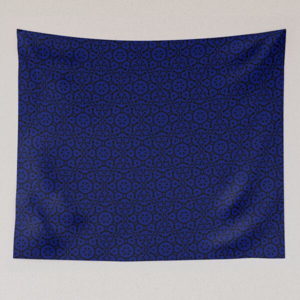 Item preview, Efecto Mandala Negro y Azul #1 designed and sold by Swirlify Apparel.