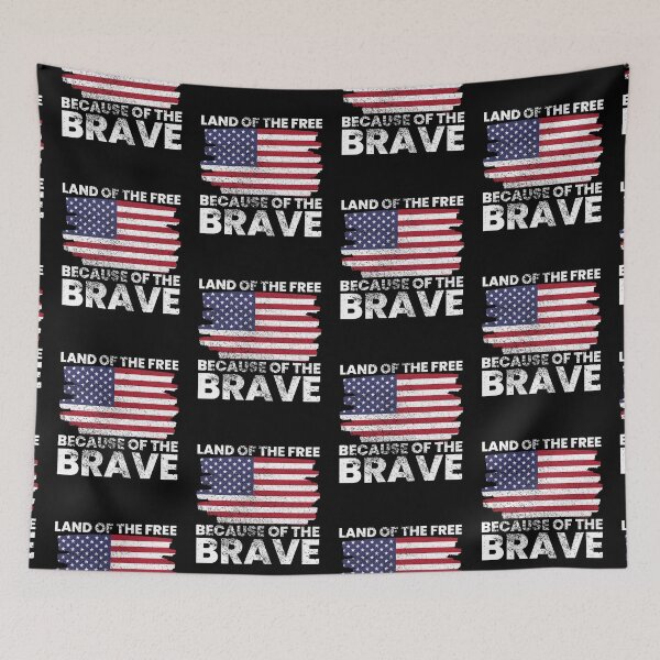 Item preview, Land of the Free Because of the Brave , Memorial day Idea designed and sold by FNStuff.