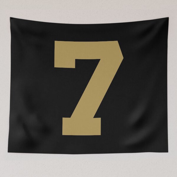 Item preview, Number 7, Gold seven, Sports number 7 designed and sold by TheCultStuff.