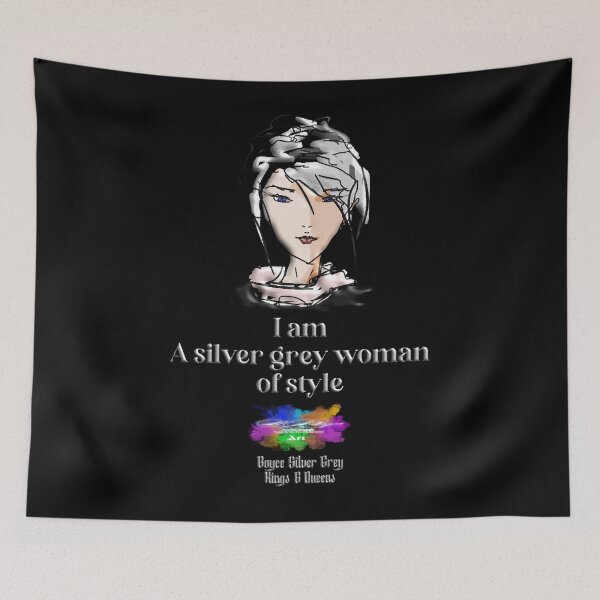 Item preview, I am a Silver grey woman of style [ Light logo on dark top]  designed and sold by Heather-Richard.