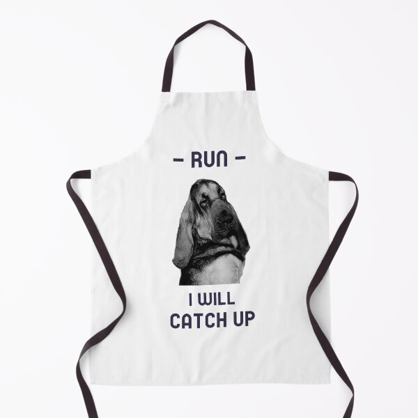 Item preview, A funny bloodhound dog mantrailing T-shirt, run i will catch up designed and sold by MayaAndNora.