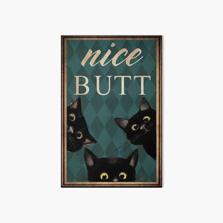 Vista previa del artículo con la obra «Gato gatito buen trasero cartel - gatito gato buen trasero cartel - tres gato negro buen trasero cartel -», diseñado y vendido por douglasNVD.