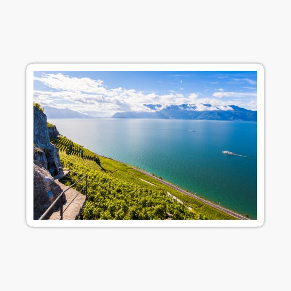 Item preview, Lavaux wine region on Lake Geneva in Switzerland designed and sold by dieterich.