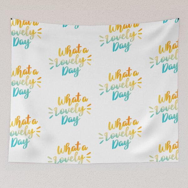 Item preview, What A Lovely Day, Waterclor Brush Typography designed and sold by KimoStudio.