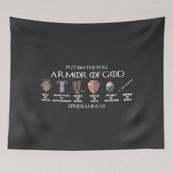 Item preview, Put On The Full Armor Of God Belt Of Truth Breast Plate Of T-Shirt designed and sold by JoanMoutinho.