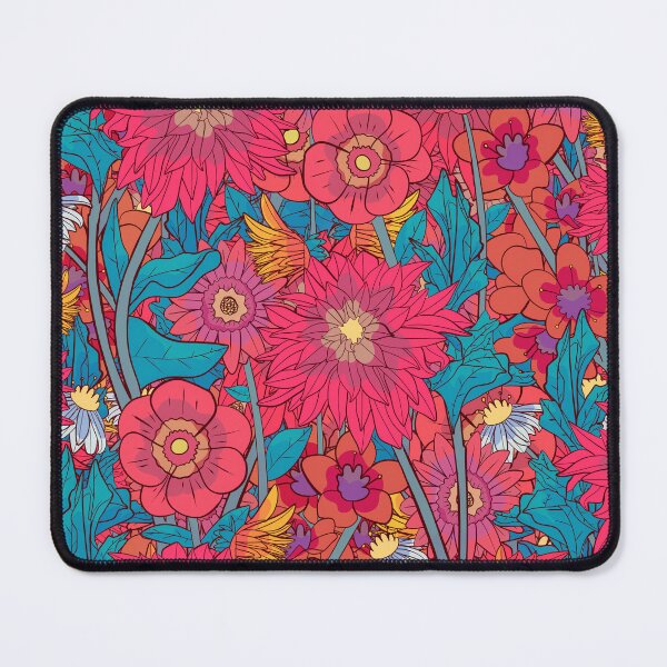 Item preview, The pink garden flowers designed and sold by Swadeillustrations.
