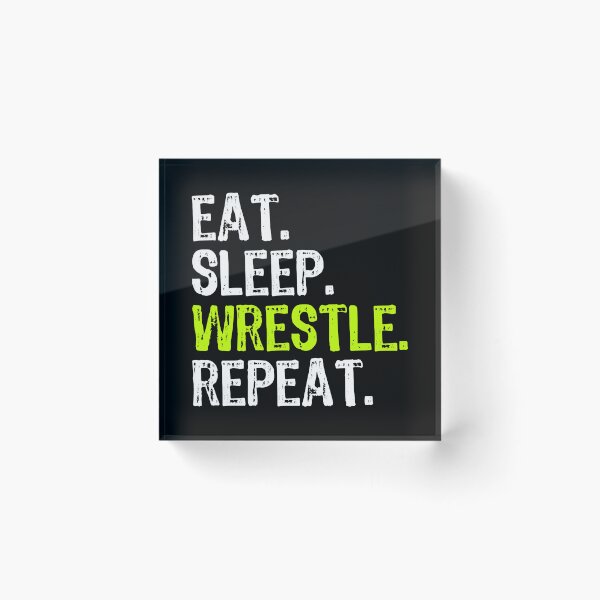 Artikelvorschau, Eat Sleep Wrestle Repeat Wrestling Wrestler Geschenk Weihnachten entworfen und verkauft von TofudoTodoi.