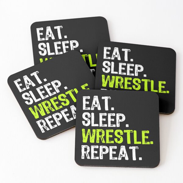 Artikelvorschau, Eat Sleep Wrestle Repeat Wrestling Wrestler Geschenk Weihnachten entworfen und verkauft von TofudoTodoi.