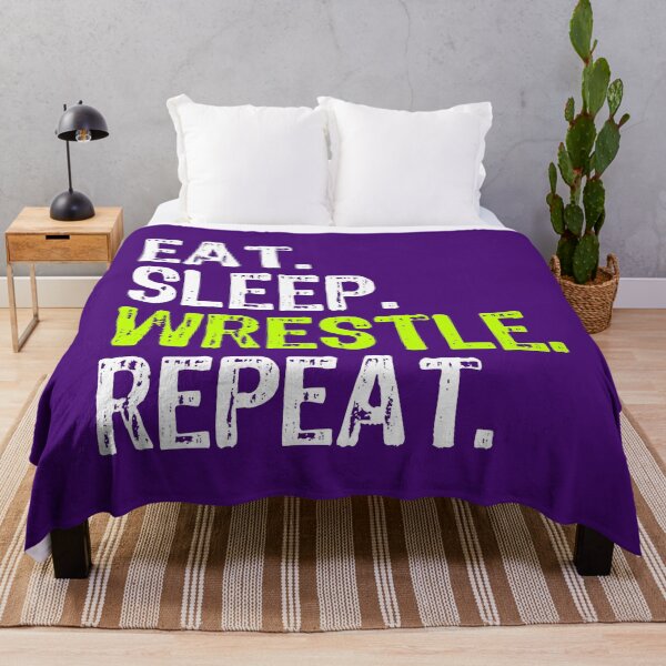 Artikelvorschau, Eat Sleep Wrestle Repeat Wrestling Wrestler Geschenk Weihnachten entworfen und verkauft von TofudoTodoi.