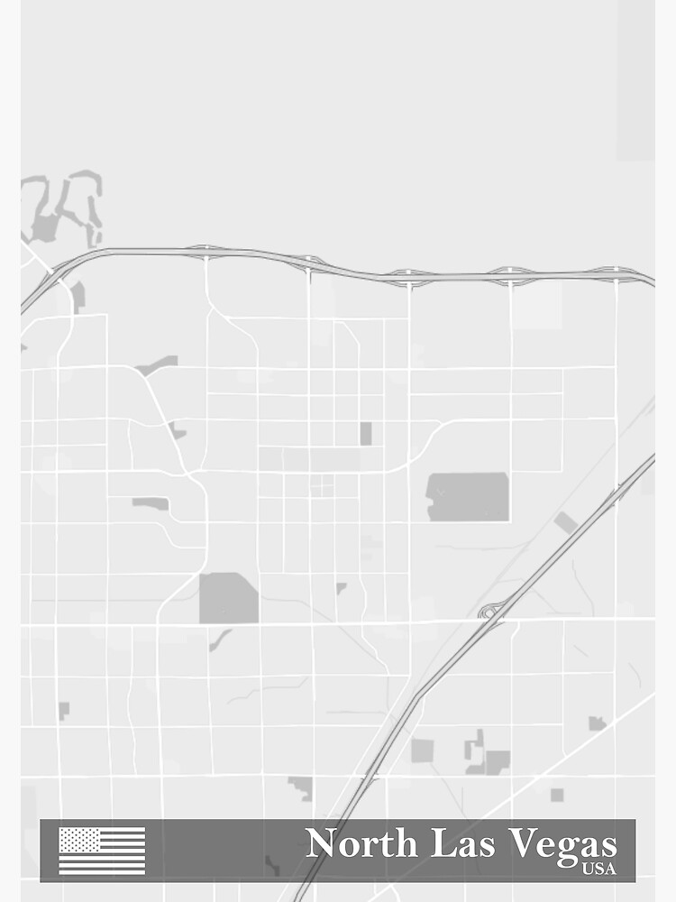"North Las Vegas Map" Poster for Sale by DesignerTravel Redbubble